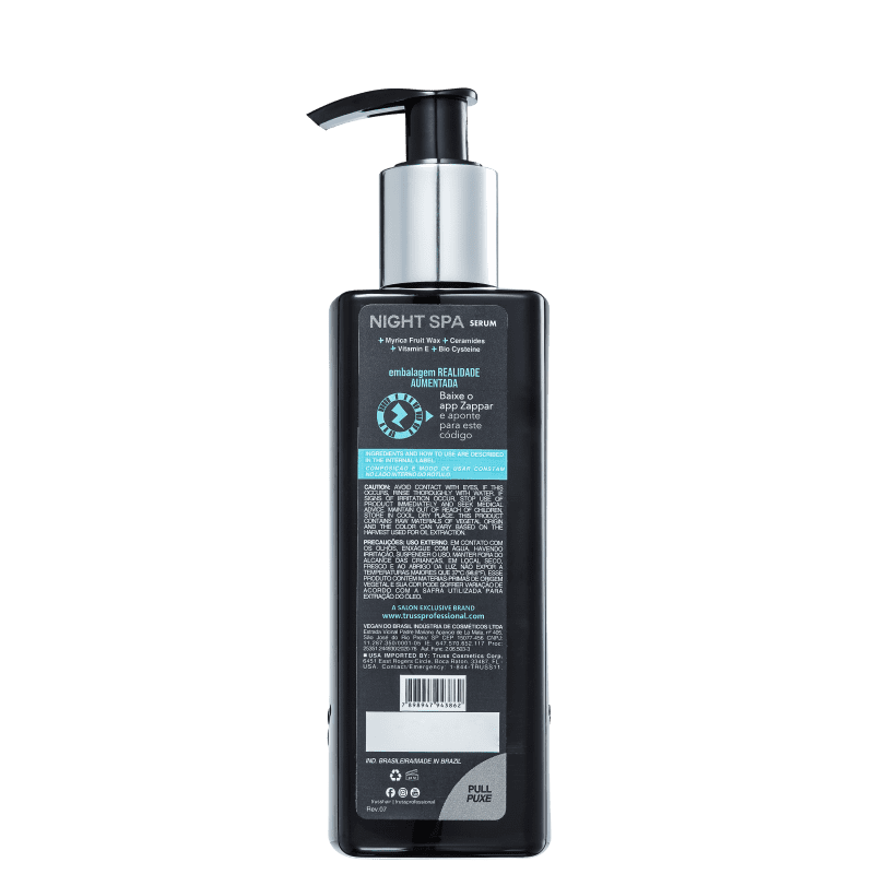 TRATAMENTO NIGHT SPA SERUM 250ML TRUSS