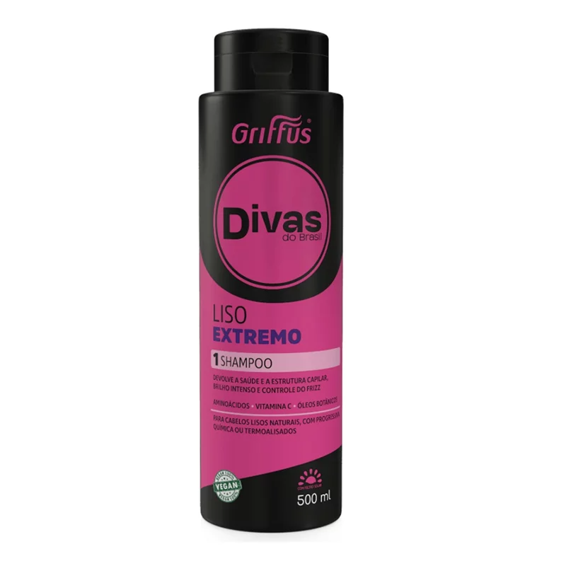 SHAMPOO GRIFFUS 500ML DIVAS LISO EXTREMO