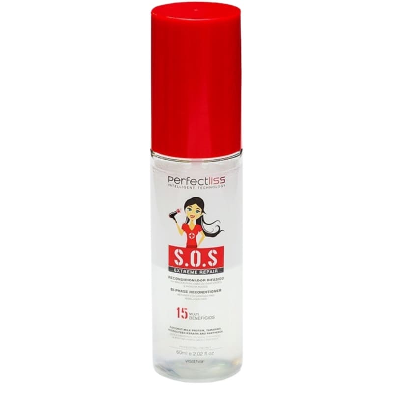 LEAVE-IN RECONDICIONADOR BIFÁSICO SOS EXTREME REPAIR. PERFECTLISS 300ML