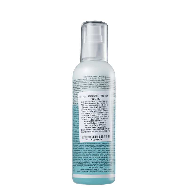 LEAVE-IN  KEUNE SPRAY 200ML KERATIN SMOOTH 2-PHASE