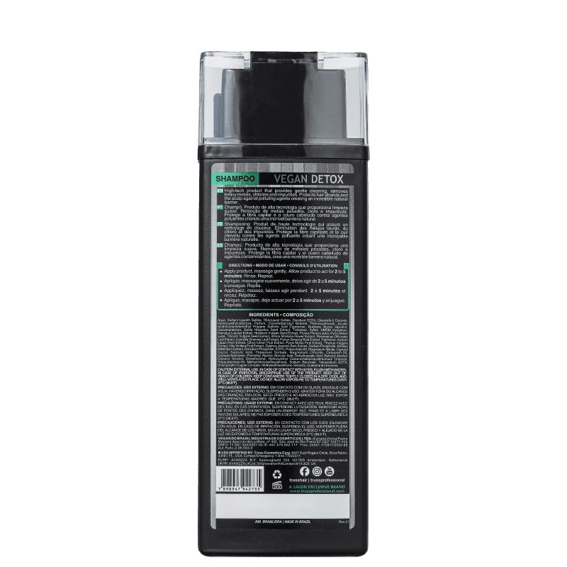 SHAMPOO TRUSS 300ML VEGAN DETOX